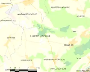 Poziția localității Champigny-la-Futelaye