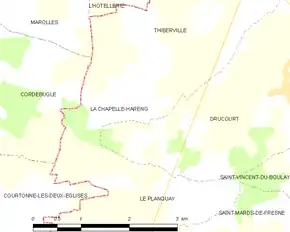 Poziția localității La Chapelle-Hareng