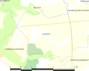 Poziția localității Colletot