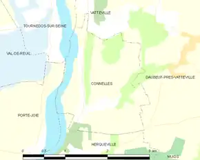 Poziția localității Connelles