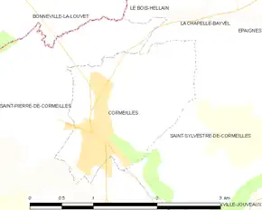 Poziția localității Cormeilles