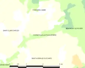 Poziția localității Corneville-la-Fouquetière