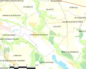 Poziția localității Corneville-sur-Risle