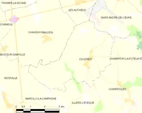 Poziția localității Coudres