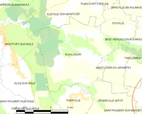 Poziția localității Écaquelon
