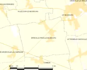 Poziția localității Épreville-près-le-Neubourg