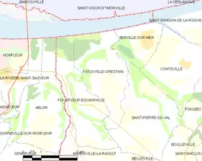 Poziția localității Fatouville-Grestain