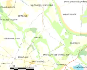 Poziția localității Foulbec