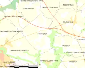 Poziția localității Fourmetot