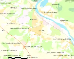 Poziția localității Gaillon