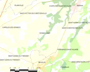 Poziția localității Grand-Camp