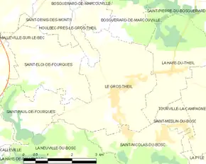 Poziția localității Le Gros-Theil