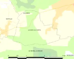 Poziția localității La Haye-le-Comte