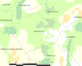 Poziția localității Houetteville