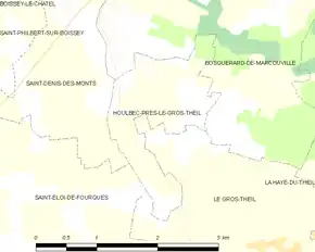 Poziția localității Houlbec-près-le-Gros-Theil