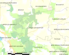 Poziția localității Illeville-sur-Montfort
