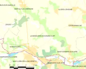 Poziția localității La Madeleine-de-Nonancourt