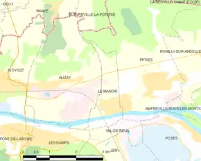 Poziția localității Le Manoir