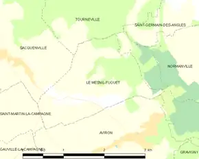 Poziția localității Le Mesnil-Fuguet