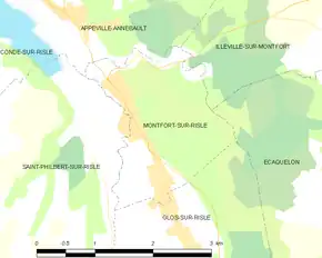 Poziția localității Montfort-sur-Risle