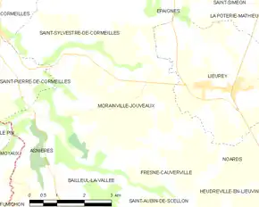 Poziția localității Morainville-Jouveaux