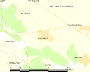 Poziția localității Mouflaines