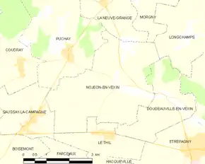 Poziția localității Nojeon-en-Vexin