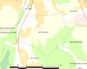 Poziția localității Pinterville