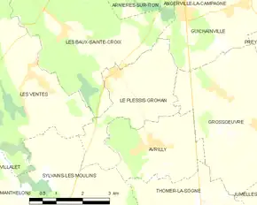 Poziția localității Le Plessis-Grohan