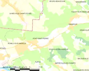 Poziția localității Pont-Saint-Pierre