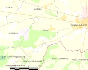 Poziția localității Pullay