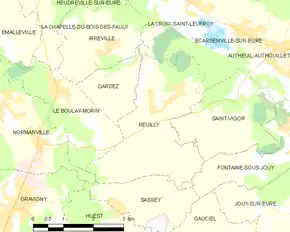 Poziția localității Reuilly