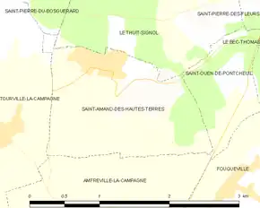 Poziția localității Saint-Amand-des-Hautes-Terres