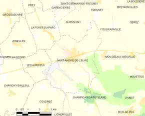 Poziția localității Saint-André-de-l'Eure