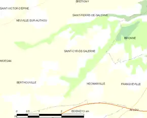 Poziția localității Saint-Cyr-de-Salerne