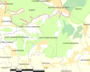 Poziția localității Saint-Didier-des-Bois