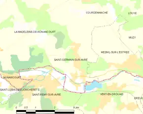 Poziția localității Saint-Germain-sur-Avre