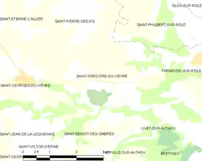 Poziția localității Saint-Grégoire-du-Vièvre