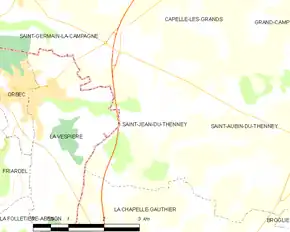 Poziția localității Saint-Jean-du-Thenney