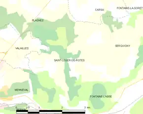 Poziția localității Saint-Léger-de-Rôtes