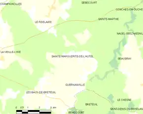 Poziția localității Sainte-Marguerite-de-l'Autel