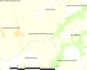 Poziția localității Sainte-Marguerite-en-Ouche