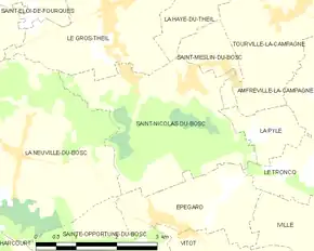 Poziția localității Saint-Nicolas-du-Bosc