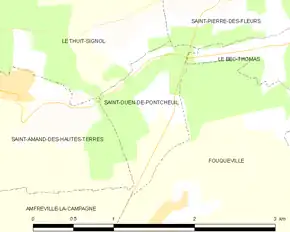 Poziția localității Saint-Ouen-de-Pontcheuil