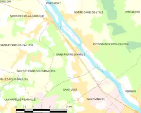 Poziția localității Saint-Pierre-d'Autils