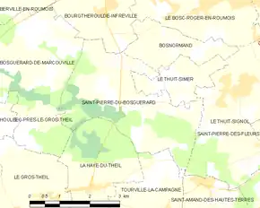 Poziția localității Saint-Pierre-du-Bosguérard