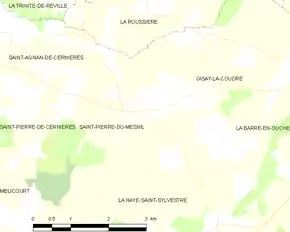 Poziția localității Saint-Pierre-du-Mesnil