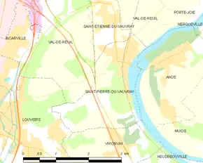 Poziția localității Saint-Pierre-du-Vauvray