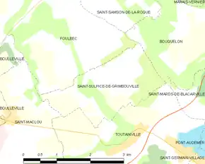 Poziția localității Saint-Sulpice-de-Grimbouville