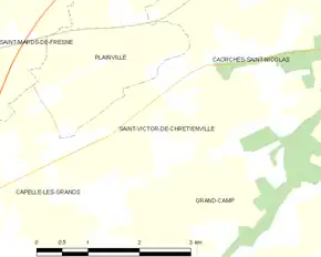 Poziția localității Saint-Victor-de-Chrétienville